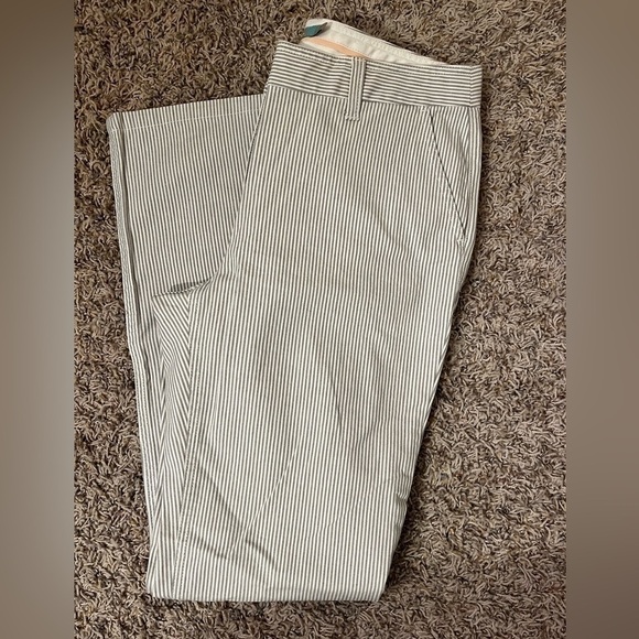 Boden Chino Blue/White Pin Stripe Pants S. 6R - Picture 4 of 6